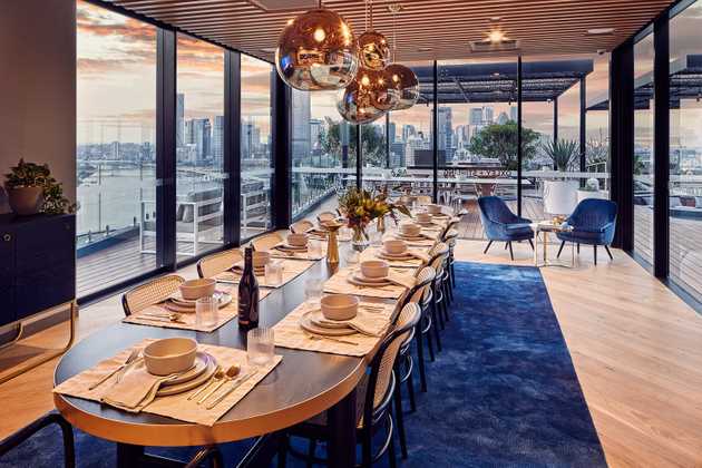 Dining room at Oxley & Stirling Residences